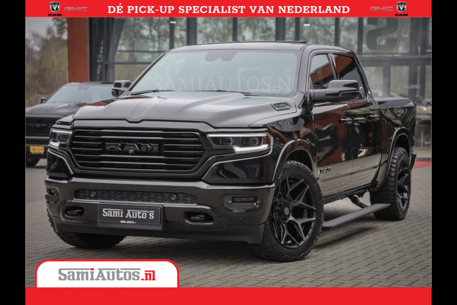 Dodge Ram 1500 LongHorn | 5.7 V8 Black Ops | Speciale Editie Bruin Leder | De Luxe van een Limited | Comfortabele Dubbele Cabine met Royale 5 Zitplaatsen | BPM vrij | Nu Leverbaar uit Voorraad | Voorraad Nr 2204 - 9644