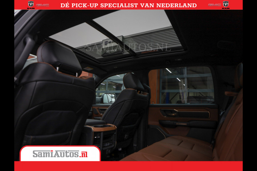 Dodge Ram 1500 LongHorn | 5.7 V8 Black Ops | Speciale Editie Bruin Leder | De Luxe van een Limited | Comfortabele Dubbele Cabine met Royale 5 Zitplaatsen | BPM vrij | Nu Leverbaar uit Voorraad | Voorraad Nr 2204 - 9644