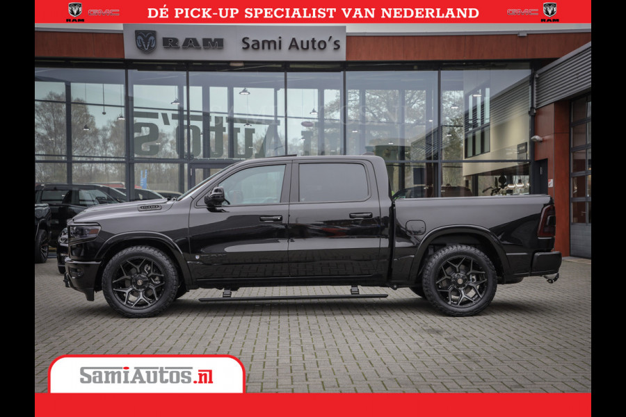 Dodge Ram 1500 LongHorn | 5.7 V8 Black Ops | Speciale Editie Bruin Leder | De Luxe van een Limited | Comfortabele Dubbele Cabine met Royale 5 Zitplaatsen | BPM vrij | Nu Leverbaar uit Voorraad | Voorraad Nr 2204 - 9644