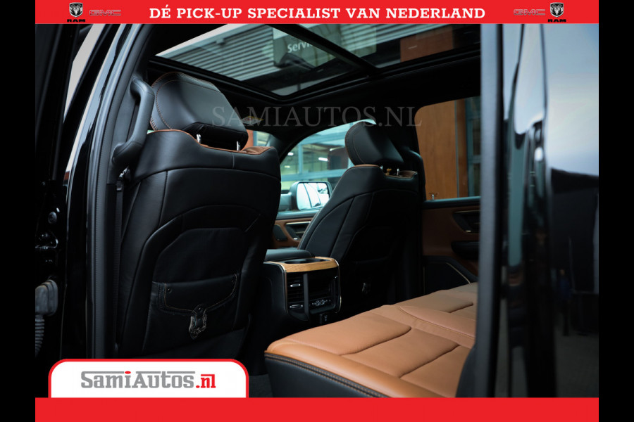 Dodge Ram 1500 LongHorn | 5.7 V8 Black Ops | Speciale Editie Bruin Leder | De Luxe van een Limited | Comfortabele Dubbele Cabine met Royale 5 Zitplaatsen | BPM vrij | Nu Leverbaar uit Voorraad | Voorraad Nr 2204 - 9644