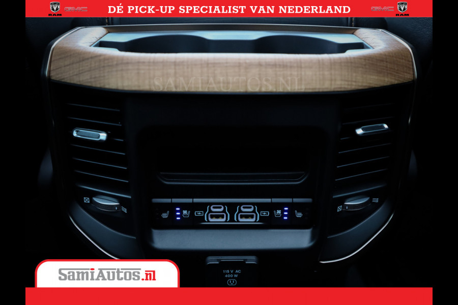 Dodge Ram 1500 LongHorn | 5.7 V8 Black Ops | Speciale Editie Bruin Leder | De Luxe van een Limited | Comfortabele Dubbele Cabine met Royale 5 Zitplaatsen | BPM vrij | Nu Leverbaar uit Voorraad | Voorraad Nr 2204 - 9644