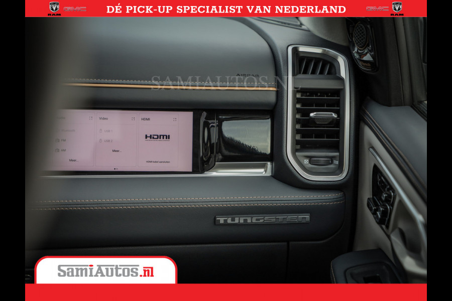 Dodge Ram 1500 Tungsten | De Meest Luxe Pick-Up op de Markt | 540 Pk 706 Nm | Exclusieve en Kracht | Comfortabele Dubbele Cabine met Royale 5 Zitplaatsen | BPM vrij | Nu Leverbaar uit Voorraad | Voorraad Nr 2366 - 8602