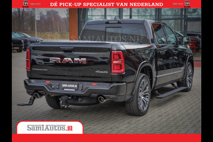 Dodge Ram 1500 Tungsten | De Meest Luxe Pick-Up op de Markt | 540 Pk 706 Nm | Exclusieve en Kracht | Comfortabele Dubbele Cabine met Royale 5 Zitplaatsen | BPM vrij | Nu Leverbaar uit Voorraad | Voorraad Nr 2366 - 8602
