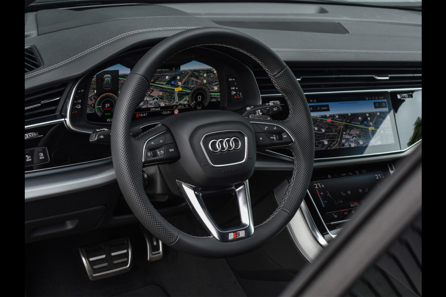Audi Q8 55TFSI e QUATTRO PRO LINE S COMPETITION | S-SEATS | 24 INCH | PANORAMADAK | 4 WIEL BESTURING | B&O SOUND | HEAD-UP | LUCHTVERING