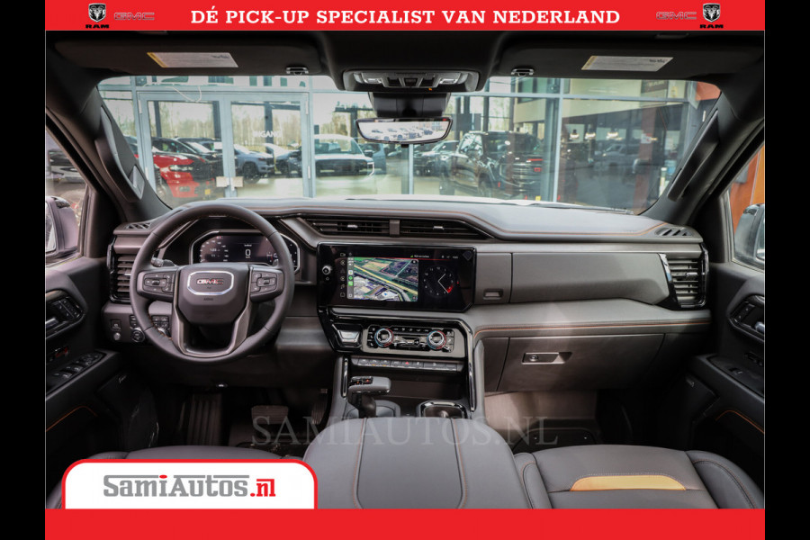 GMC Sierra AT4 | 6.2 V8 | Prijs Compleet met Garantie en Lpg en Rijklaarmaak kosten | Comfortabele Dubbele Cabine met 5 Zitplaatsen | BPM vrij | Nu Leverbaar uit Voorraad | Voorraad Nr 2241 -  8521 |
