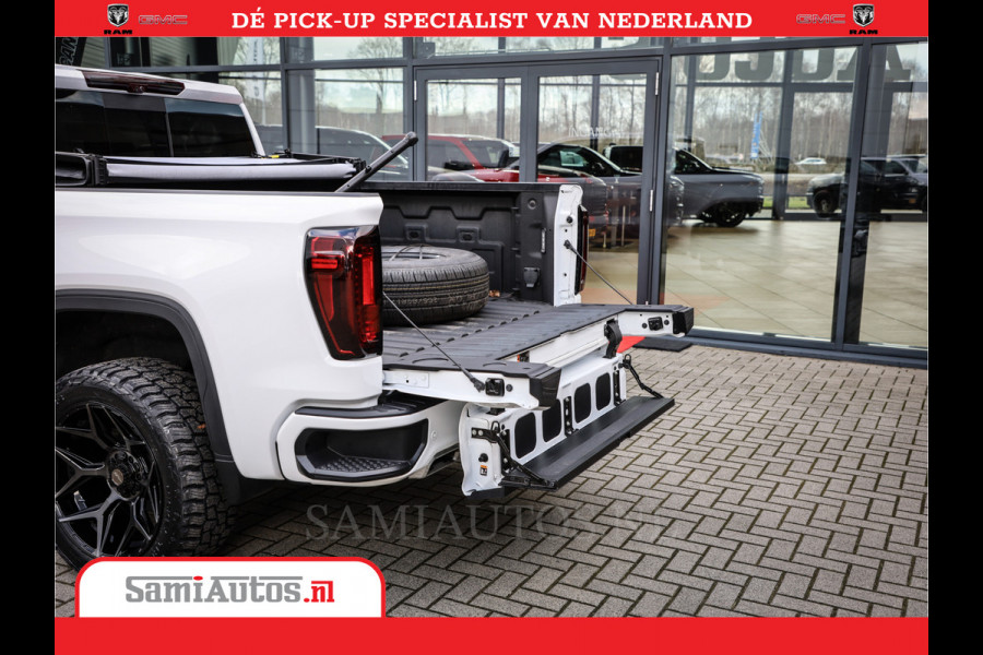 GMC Sierra AT4 | 6.2 V8 | Prijs Compleet met Garantie en Lpg en Rijklaarmaak kosten | Comfortabele Dubbele Cabine met 5 Zitplaatsen | BPM vrij | Nu Leverbaar uit Voorraad | Voorraad Nr 2241 -  8521 |