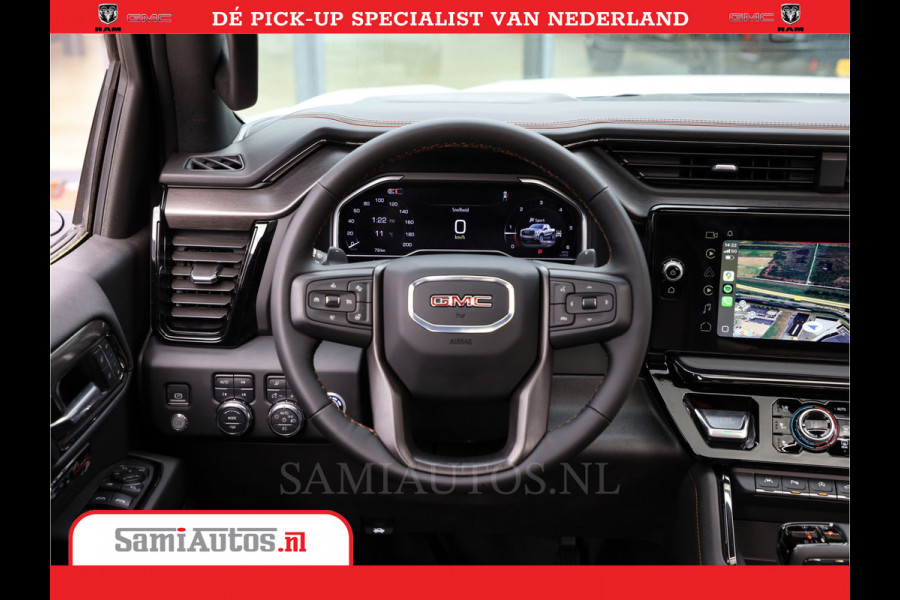 GMC Sierra AT4 | 6.2 V8 | Prijs Compleet met Garantie en Lpg en Rijklaarmaak kosten | Comfortabele Dubbele Cabine met 5 Zitplaatsen | BPM vrij | Nu Leverbaar uit Voorraad | Voorraad Nr 2241 -  8521 |