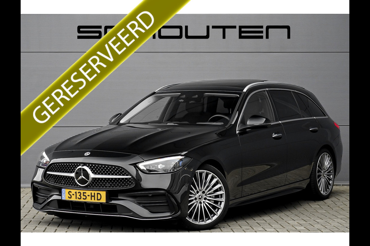 Mercedes-Benz C-Klasse Estate 220 d AMG Pano Trekhaak Burmester Distronic Mercedes-Benz C-Klasse Estate 220 d AMG Pano Trekhaak Burmester Distronic