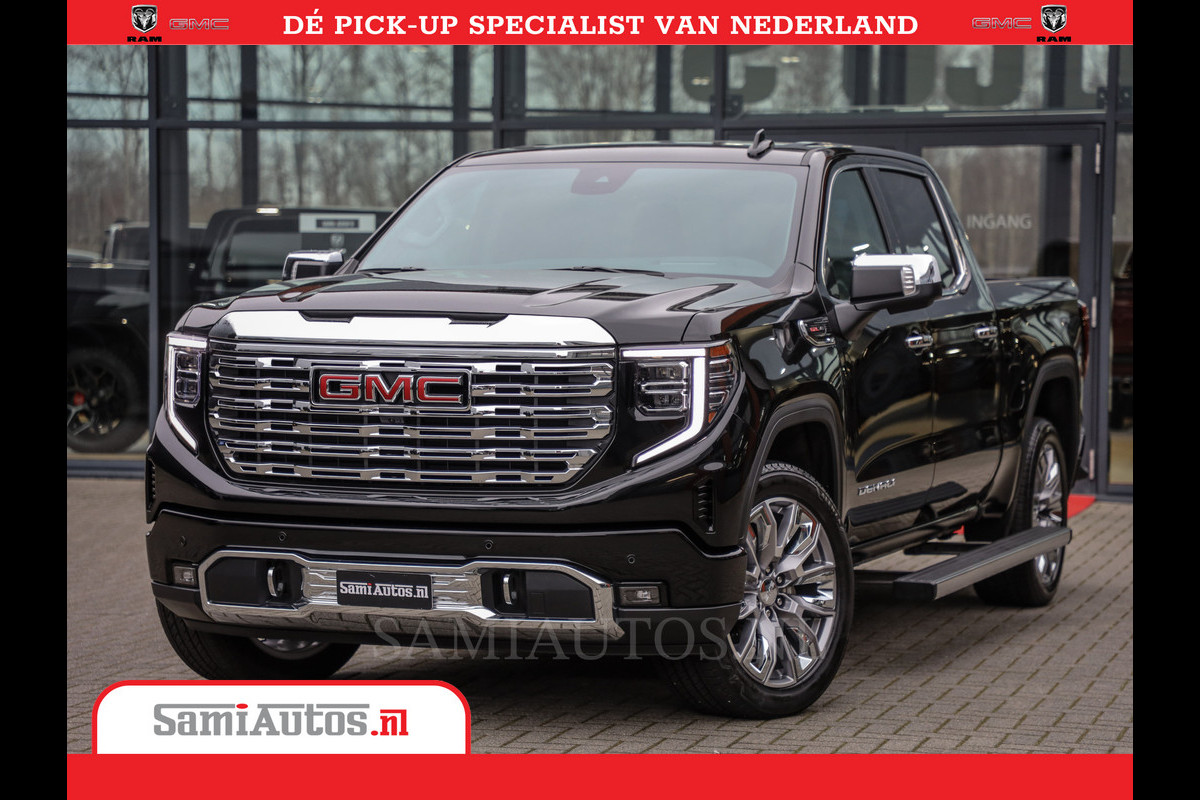 GMC Sierra DENALI | All-In Prijs | 6,2 V8 Full Option | De Meest Luxe Pick-Up in zijn Klasse | Comfortabele Dubbele Cabine met Royale 5 Zitplaatsen | BPM vrij | Nu Leverbaar uit Voorraad | Voorraad Nr 420229 GMC Sierra DENALI | All-In Prijs | 6,2 V8 Full Option | De Meest Luxe Pick-Up in zijn Klasse | Comfortabele Dubbele Cabine met Royale 5 Zitplaatsen | BPM vrij | Nu Leverbaar uit Voorraad | Voorraad Nr 420229