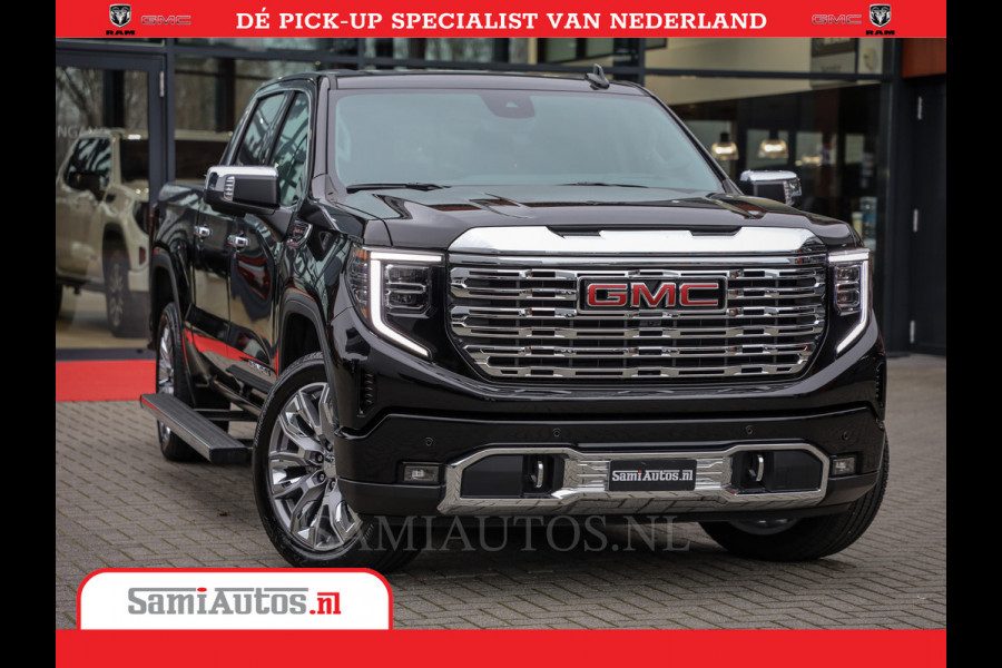 GMC Sierra DENALI | All-In Prijs | 6,2 V8 Full Option | De Meest Luxe Pick-Up in zijn Klasse | Comfortabele Dubbele Cabine met Royale 5 Zitplaatsen | BPM vrij | Nu Leverbaar uit Voorraad | Voorraad Nr 420229