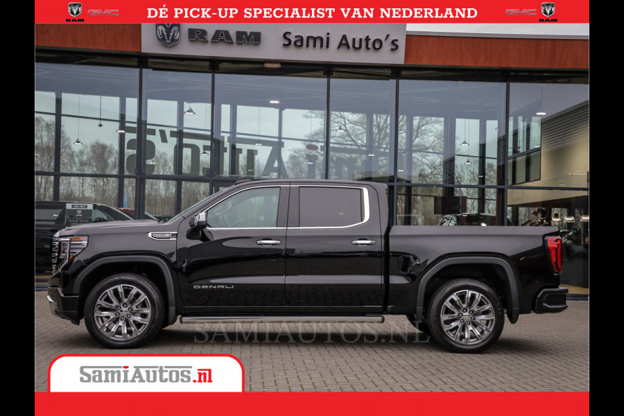 GMC Sierra DENALI | All-In Prijs | 6,2 V8 Full Option | De Meest Luxe Pick-Up in zijn Klasse | Comfortabele Dubbele Cabine met Royale 5 Zitplaatsen | BPM vrij | Nu Leverbaar uit Voorraad | Voorraad Nr 420229
