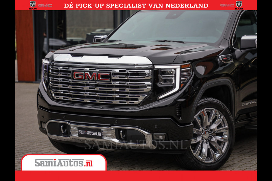 GMC Sierra DENALI | All-In Prijs | 6,2 V8 Full Option | De Meest Luxe Pick-Up in zijn Klasse | Comfortabele Dubbele Cabine met Royale 5 Zitplaatsen | BPM vrij | Nu Leverbaar uit Voorraad | Voorraad Nr 420229