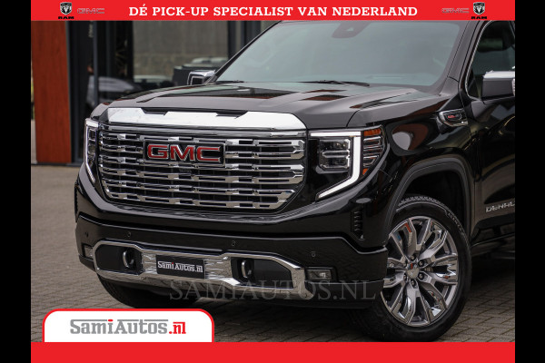 GMC Sierra DENALI | All-In Prijs | 6,2 V8 Full Option | De Meest Luxe Pick-Up in zijn Klasse | Comfortabele Dubbele Cabine met Royale 5 Zitplaatsen | BPM vrij | Nu Leverbaar uit Voorraad | Voorraad Nr 420229