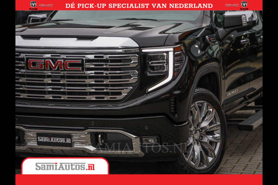 GMC Sierra DENALI | All-In Prijs | 6,2 V8 Full Option | De Meest Luxe Pick-Up in zijn Klasse | Comfortabele Dubbele Cabine met Royale 5 Zitplaatsen | BPM vrij | Nu Leverbaar uit Voorraad | Voorraad Nr 420229