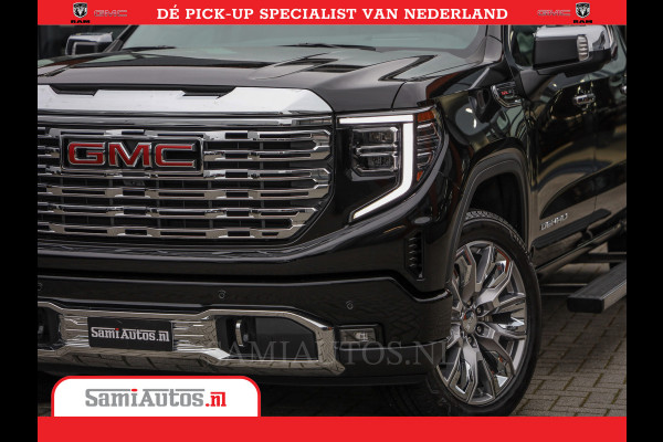 GMC Sierra DENALI | All-In Prijs | 6,2 V8 Full Option | De Meest Luxe Pick-Up in zijn Klasse | Comfortabele Dubbele Cabine met Royale 5 Zitplaatsen | BPM vrij | Nu Leverbaar uit Voorraad | Voorraad Nr 420229