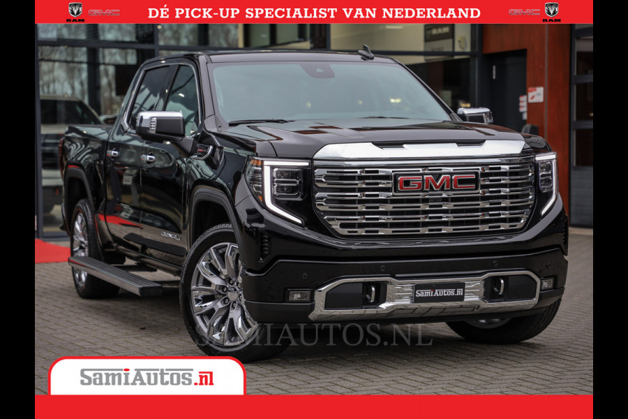 GMC Sierra DENALI | All-In Prijs | 6,2 V8 Full Option | De Meest Luxe Pick-Up in zijn Klasse | Comfortabele Dubbele Cabine met Royale 5 Zitplaatsen | BPM vrij | Nu Leverbaar uit Voorraad | Voorraad Nr 420229
