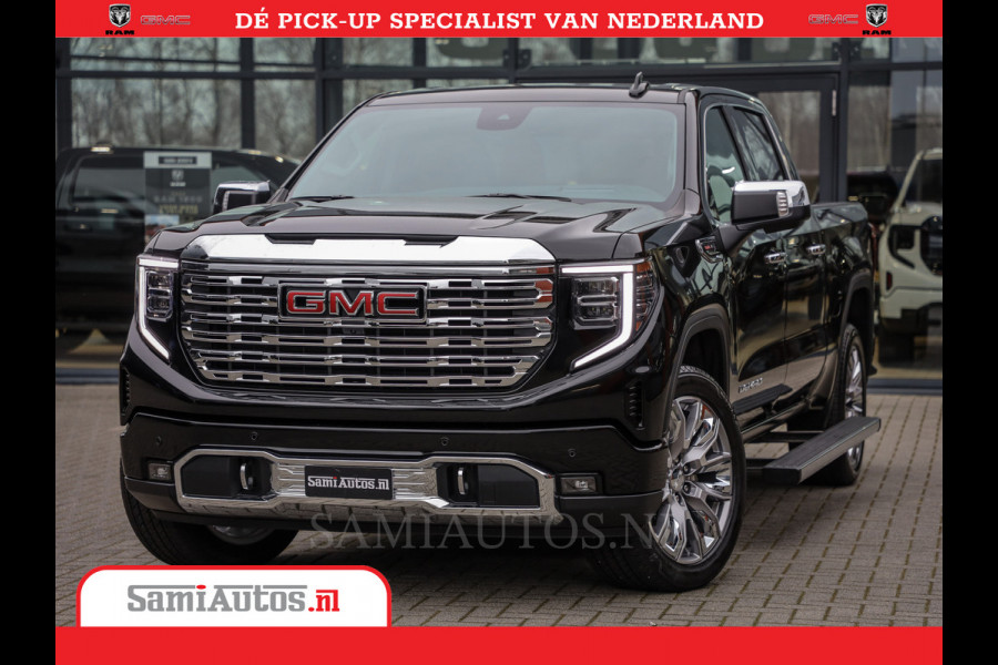 GMC Sierra DENALI | All-In Prijs | 6,2 V8 Full Option | De Meest Luxe Pick-Up in zijn Klasse | Comfortabele Dubbele Cabine met Royale 5 Zitplaatsen | BPM vrij | Nu Leverbaar uit Voorraad | Voorraad Nr 420229