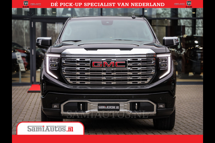GMC Sierra DENALI | All-In Prijs | 6,2 V8 Full Option | De Meest Luxe Pick-Up in zijn Klasse | Comfortabele Dubbele Cabine met Royale 5 Zitplaatsen | BPM vrij | Nu Leverbaar uit Voorraad | Voorraad Nr 420229