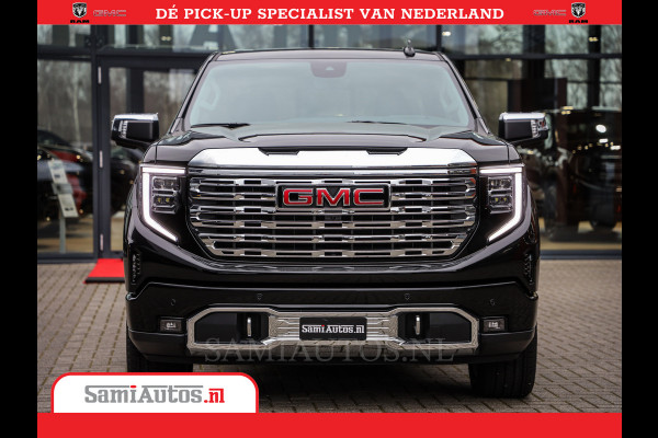 GMC Sierra DENALI | All-In Prijs | 6,2 V8 Full Option | De Meest Luxe Pick-Up in zijn Klasse | Comfortabele Dubbele Cabine met Royale 5 Zitplaatsen | BPM vrij | Nu Leverbaar uit Voorraad | Voorraad Nr 420229