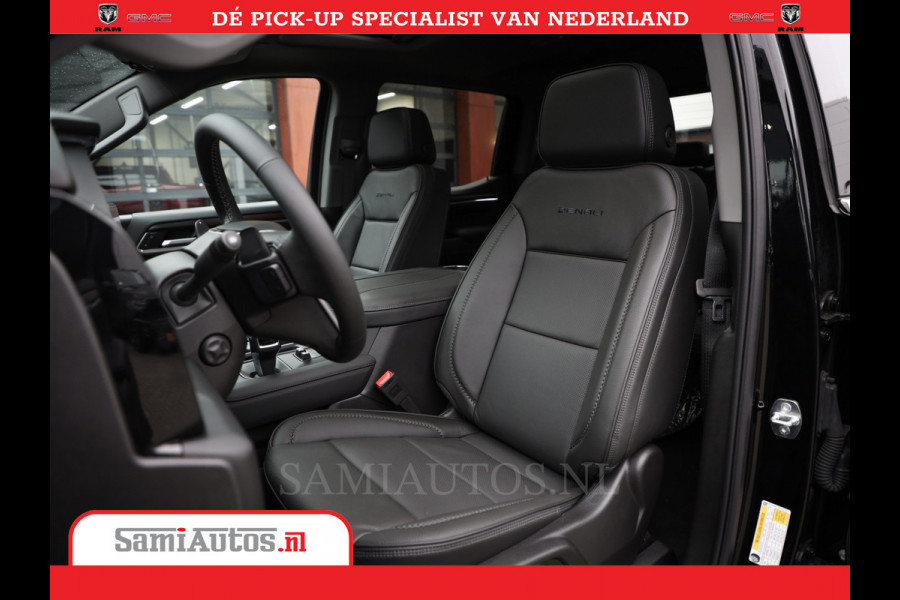 GMC Sierra DENALI 6,2 V8 Full Option | De Meest Luxe Pick-Up in zijn Klasse | Comfortabele Dubbele Cabine met Royale 5 Zitplaatsen | BPM vrij | Nu Leverbaar uit Voorraad | Voorraad Nr 434058