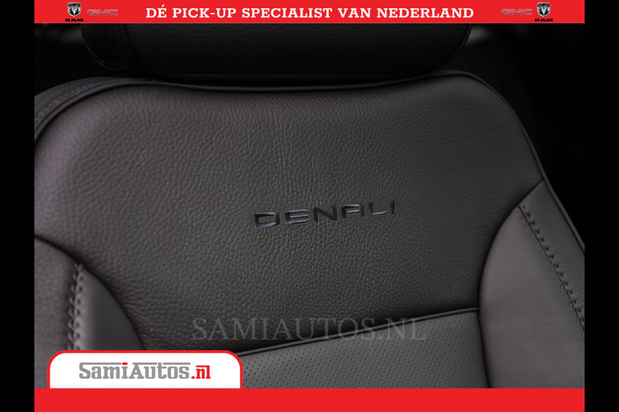GMC Sierra DENALI 6,2 V8 Full Option | De Meest Luxe Pick-Up in zijn Klasse | Comfortabele Dubbele Cabine met Royale 5 Zitplaatsen | BPM vrij | Nu Leverbaar uit Voorraad | Voorraad Nr 434058