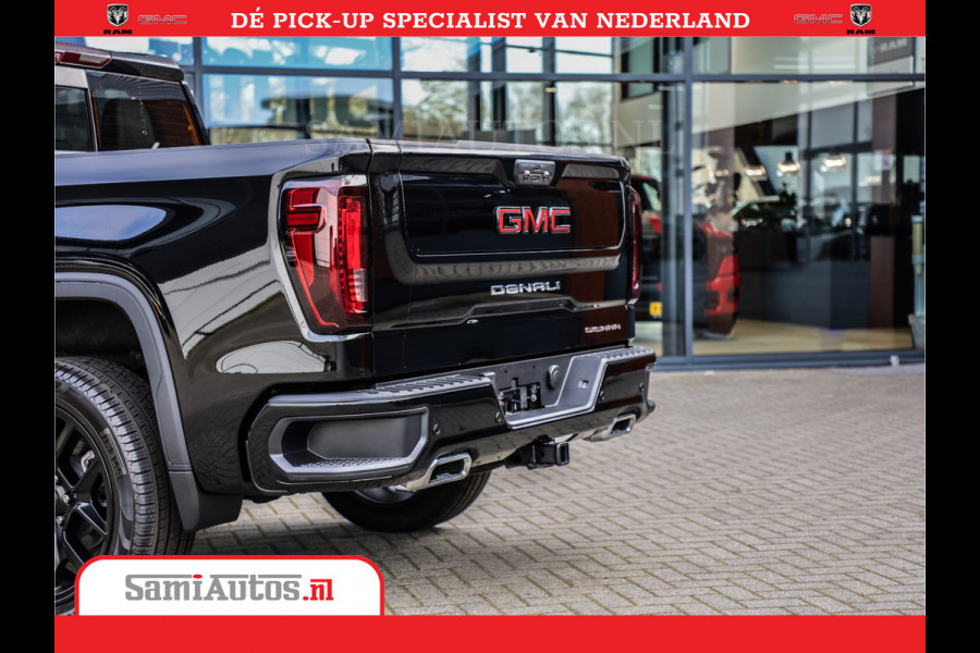 GMC Sierra DENALI 6,2 V8 Full Option | De Meest Luxe Pick-Up in zijn Klasse | Comfortabele Dubbele Cabine met Royale 5 Zitplaatsen | BPM vrij | Nu Leverbaar uit Voorraad | Voorraad Nr 434058