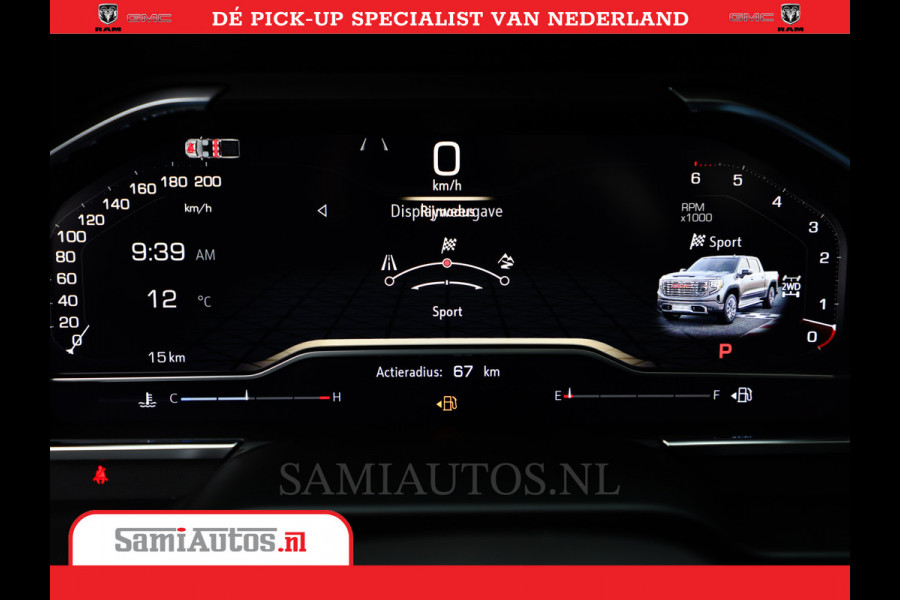 GMC Sierra DENALI 6,2 V8 Full Option | De Meest Luxe Pick-Up in zijn Klasse | Comfortabele Dubbele Cabine met Royale 5 Zitplaatsen | BPM vrij | Nu Leverbaar uit Voorraad | Voorraad Nr 434058