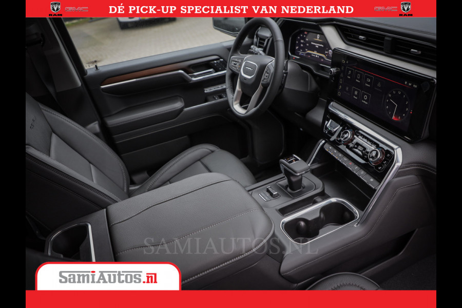 GMC Sierra DENALI 6,2 V8 Full Option | De Meest Luxe Pick-Up in zijn Klasse | Comfortabele Dubbele Cabine met Royale 5 Zitplaatsen | BPM vrij | Nu Leverbaar uit Voorraad | Voorraad Nr 434058