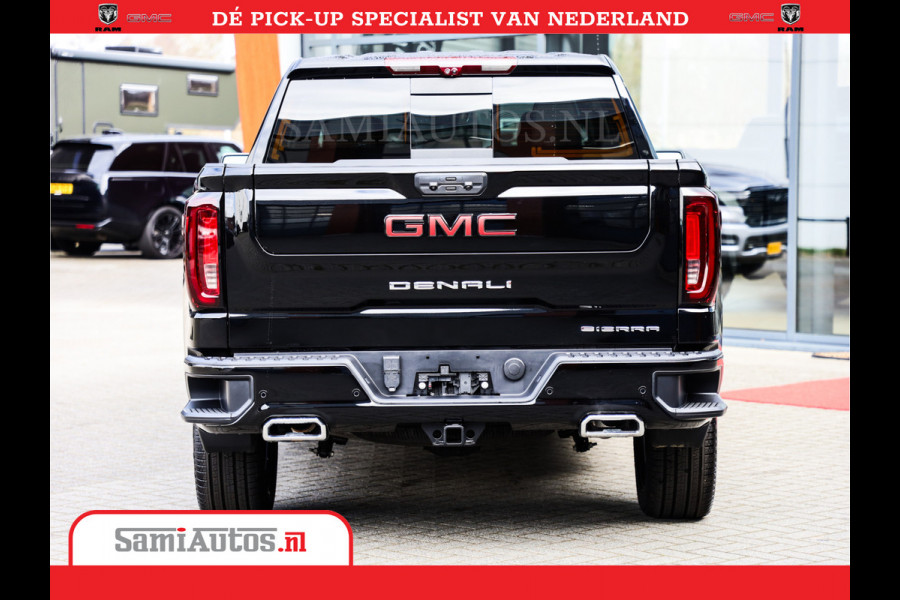 GMC Sierra DENALI 6,2 V8 Full Option | De Meest Luxe Pick-Up in zijn Klasse | Comfortabele Dubbele Cabine met Royale 5 Zitplaatsen | BPM vrij | Nu Leverbaar uit Voorraad | Voorraad Nr 434058