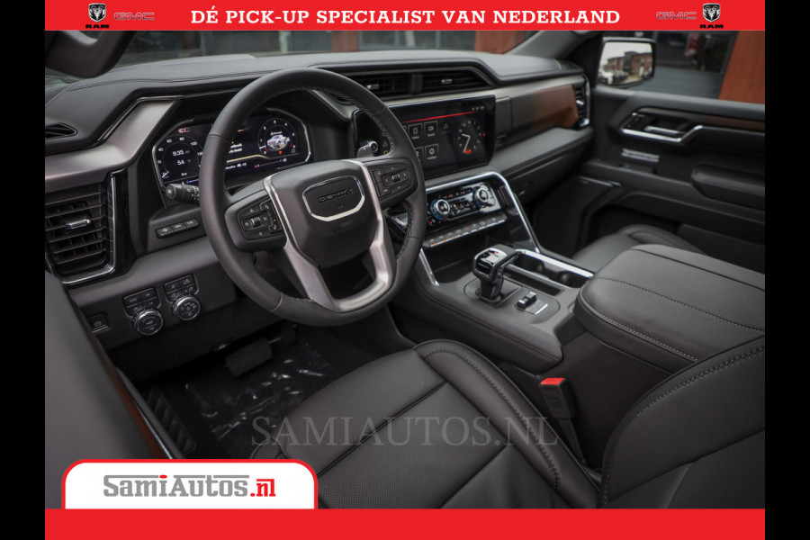 GMC Sierra DENALI 6,2 V8 Full Option | De Meest Luxe Pick-Up in zijn Klasse | Comfortabele Dubbele Cabine met Royale 5 Zitplaatsen | BPM vrij | Nu Leverbaar uit Voorraad | Voorraad Nr 434058