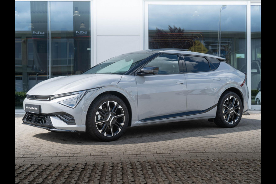 Kia Ev6 GT-Line 84.0 kWh | NIEUW MODEL | Stoelverwarming en -ventilatie | 20 inch velgen | 360° Camera | Meridian Surround | Digital Key 2.0 | Panoramadak | Aut. Kofferklep | ACTIE AANBIEDING