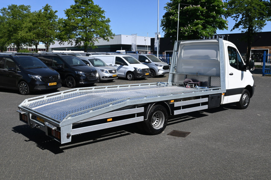 Mercedes-Benz Sprinter 514 CDI L3 Autotransporter Oprijwagen Ambulance Lier, Geveerde stoel, Trekhaak