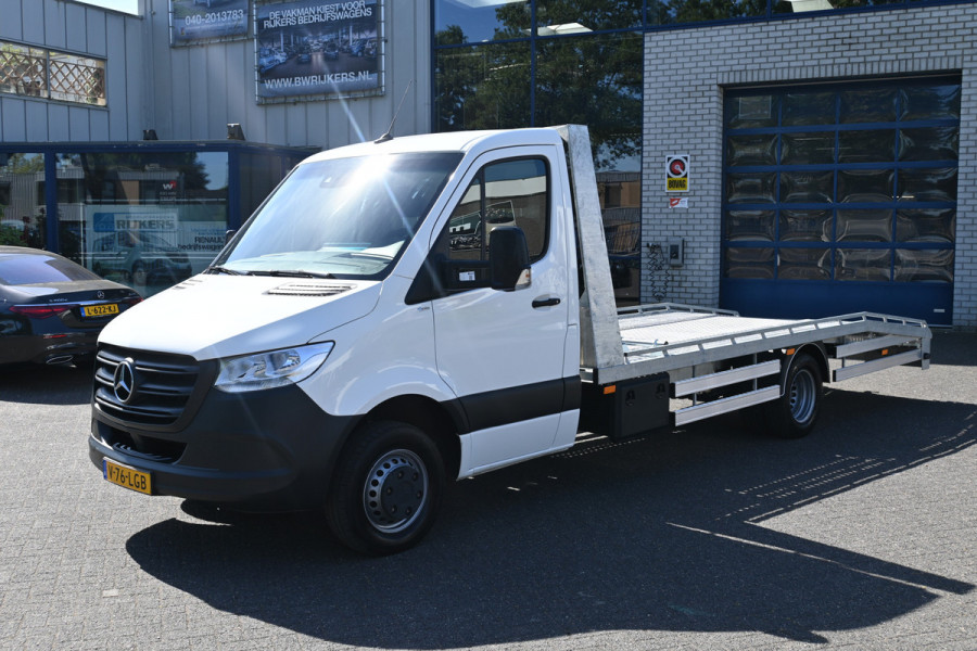 Mercedes-Benz Sprinter 514 CDI L3 Autotransporter Oprijwagen Ambulance Lier, Geveerde stoel, Trekhaak