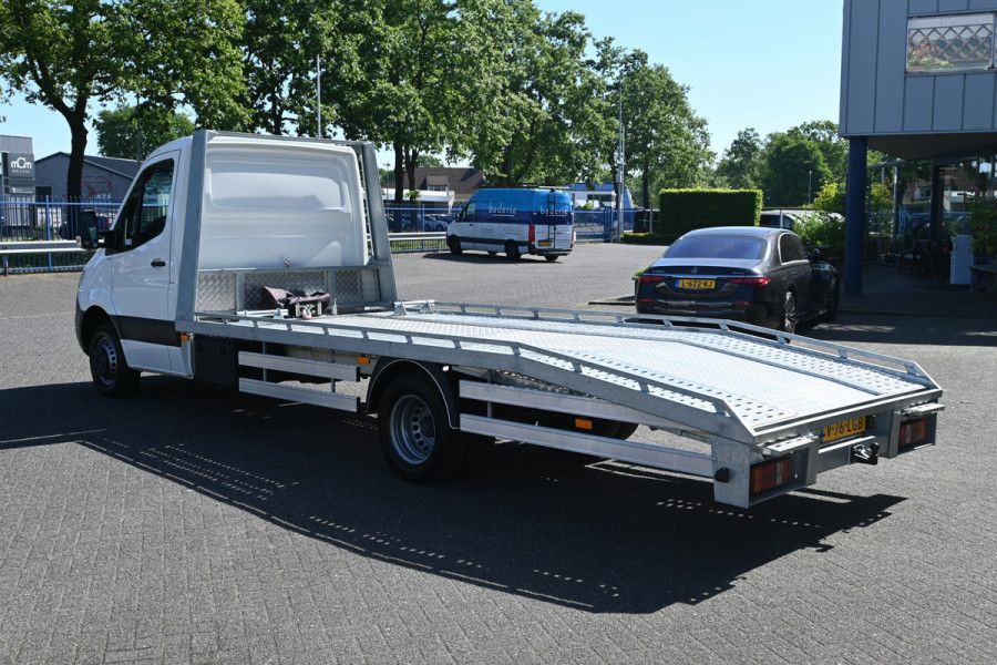 Mercedes-Benz Sprinter 514 CDI L3 Autotransporter Oprijwagen Ambulance Lier, Geveerde stoel, Trekhaak