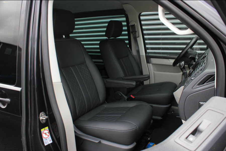 Volkswagen Transporter 2.0 TDI L2H1 DC 150PK JB- EDTION / LEDEREN BEKLEDING / TREKHAAK / APPLE CARPLAY / AIRCO / NAVIGATIE / FULL