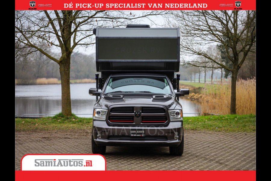 Dodge Ram 1500 CAMPER / AFZET UNIT | SHOWROOM MODEL | 4 PERSOONS | AIRCO | ZONNEPANEEL | VERWARMING | DOUCHE | WC | LUIFEL | 4 SLAAP PLAATSEN | Let Op: Investeer in deze unieke afzetunit camper en verdien direct!