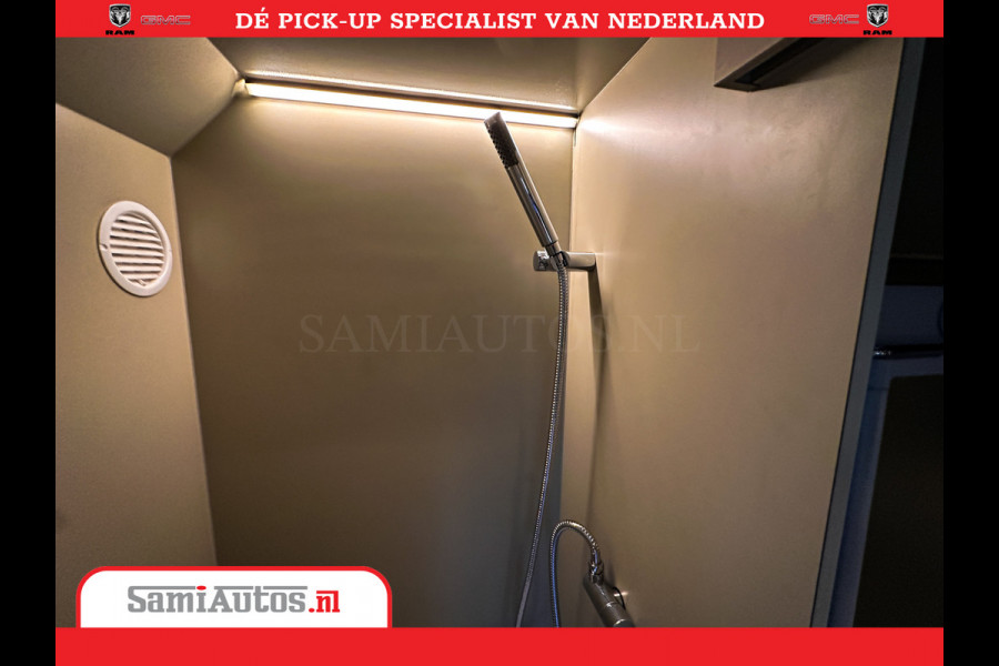Dodge Ram 1500 CAMPER / AFZET UNIT | SHOWROOM MODEL | 4 PERSOONS | AIRCO | ZONNEPANEEL | VERWARMING | DOUCHE | WC | LUIFEL | 4 SLAAP PLAATSEN | Let Op: Investeer in deze unieke afzetunit camper en verdien direct!