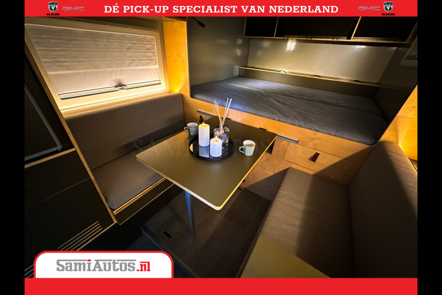 Dodge Ram 1500 CAMPER / AFZET UNIT | SHOWROOM MODEL | 4 PERSOONS | AIRCO | ZONNEPANEEL | VERWARMING | DOUCHE | WC | LUIFEL | 4 SLAAP PLAATSEN | Let Op: Investeer in deze unieke afzetunit camper en verdien direct!