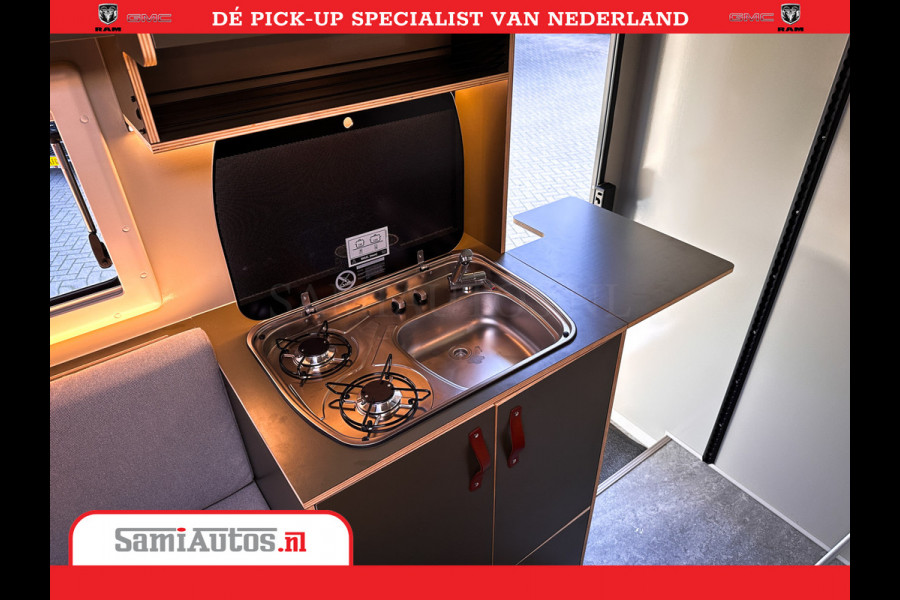 Dodge Ram 1500 CAMPER / AFZET UNIT | SHOWROOM MODEL | 4 PERSOONS | AIRCO | ZONNEPANEEL | VERWARMING | DOUCHE | WC | LUIFEL | 4 SLAAP PLAATSEN | Let Op: Investeer in deze unieke afzetunit camper en verdien direct!