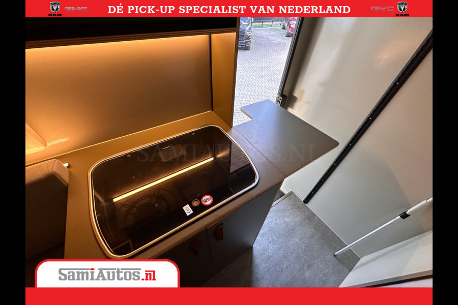 Dodge Ram 1500 CAMPER / AFZET UNIT | SHOWROOM MODEL | 4 PERSOONS | AIRCO | ZONNEPANEEL | VERWARMING | DOUCHE | WC | LUIFEL | 4 SLAAP PLAATSEN | Let Op: Investeer in deze unieke afzetunit camper en verdien direct!