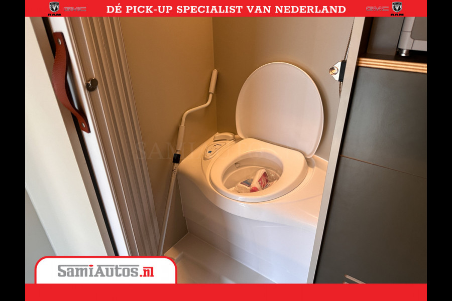 Dodge Ram 1500 CAMPER / AFZET UNIT | SHOWROOM MODEL | 4 PERSOONS | AIRCO | ZONNEPANEEL | VERWARMING | DOUCHE | WC | LUIFEL | 4 SLAAP PLAATSEN | Let Op: Investeer in deze unieke afzetunit camper en verdien direct!