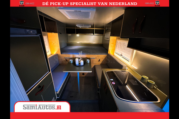 Dodge Ram 1500 CAMPER / AFZET UNIT | SHOWROOM MODEL | 4 PERSOONS | AIRCO | ZONNEPANEEL | VERWARMING | DOUCHE | WC | LUIFEL | 4 SLAAP PLAATSEN | Let Op: Investeer in deze unieke afzetunit camper en verdien direct!