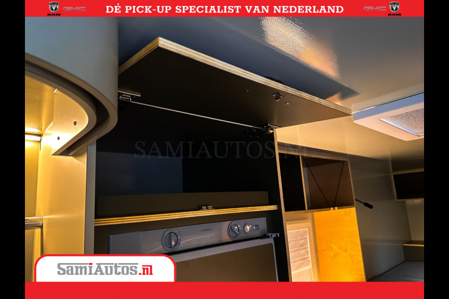 Dodge Ram 1500 CAMPER / AFZET UNIT | SHOWROOM MODEL | 4 PERSOONS | AIRCO | ZONNEPANEEL | VERWARMING | DOUCHE | WC | LUIFEL | 4 SLAAP PLAATSEN | Let Op: Investeer in deze unieke afzetunit camper en verdien direct!