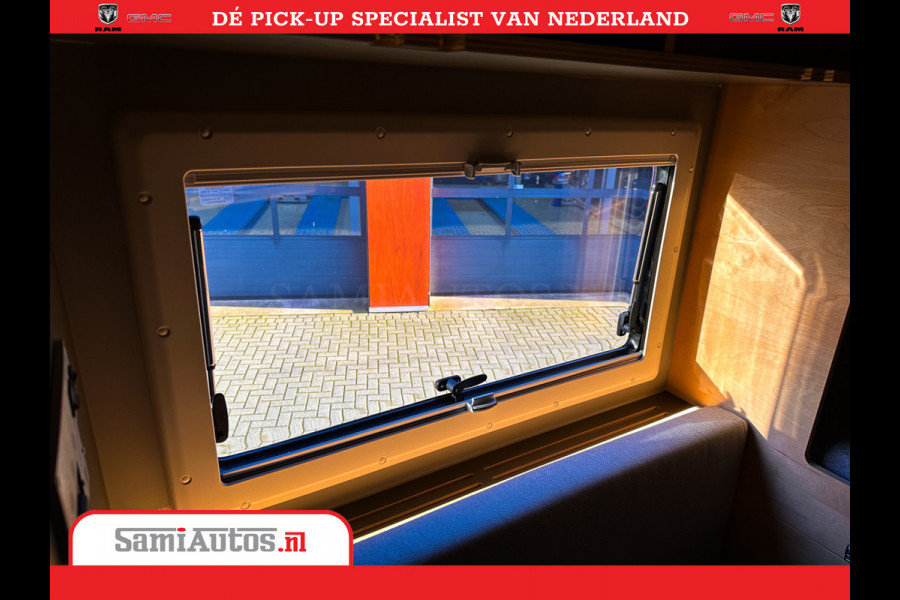 Dodge Ram 1500 CAMPER / AFZET UNIT | SHOWROOM MODEL | 4 PERSOONS | AIRCO | ZONNEPANEEL | VERWARMING | DOUCHE | WC | LUIFEL | 4 SLAAP PLAATSEN | Let Op: Investeer in deze unieke afzetunit camper en verdien direct!