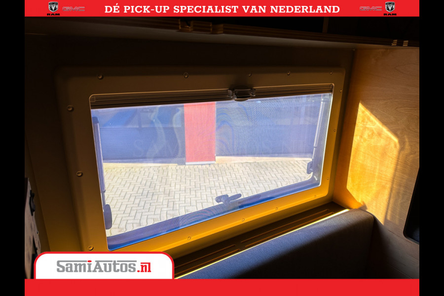 Dodge Ram 1500 CAMPER / AFZET UNIT | SHOWROOM MODEL | 4 PERSOONS | AIRCO | ZONNEPANEEL | VERWARMING | DOUCHE | WC | LUIFEL | 4 SLAAP PLAATSEN | Let Op: Investeer in deze unieke afzetunit camper en verdien direct!