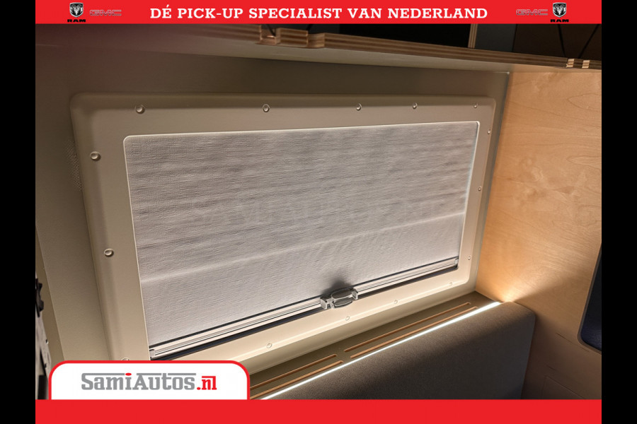 Dodge Ram 1500 CAMPER / AFZET UNIT | SHOWROOM MODEL | 4 PERSOONS | AIRCO | ZONNEPANEEL | VERWARMING | DOUCHE | WC | LUIFEL | 4 SLAAP PLAATSEN | Let Op: Investeer in deze unieke afzetunit camper en verdien direct!