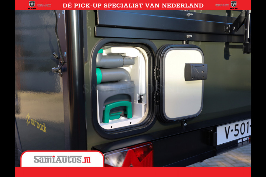 Dodge Ram 1500 CAMPER / AFZET UNIT | SHOWROOM MODEL | 4 PERSOONS | AIRCO | ZONNEPANEEL | VERWARMING | DOUCHE | WC | LUIFEL | 4 SLAAP PLAATSEN | Let Op: Investeer in deze unieke afzetunit camper en verdien direct!