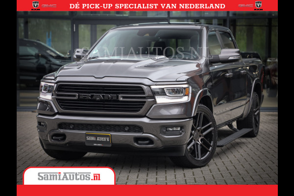 Dodge Ram 1500 SPORT | BOM VOL | 402PK HEMI 5,7 V8 | LUCHTVERING | BED SLIDE | PANO | ADAPTIVE CRUISE | 360 CAMERA | EN VEEL MEER | DUBBELE CABINE | 5 PERSOONS | LAGE KM STAND | GRANITE |