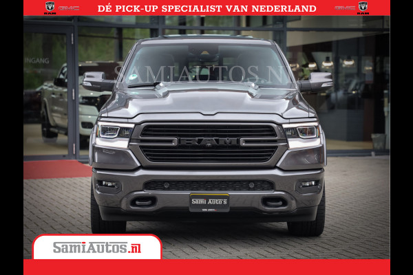 Dodge Ram 1500 SPORT | BOM VOL | 402PK HEMI 5,7 V8 | LUCHTVERING | BED SLIDE | PANO | ADAPTIVE CRUISE | 360 CAMERA | EN VEEL MEER | DUBBELE CABINE | 5 PERSOONS | LAGE KM STAND | GRANITE |
