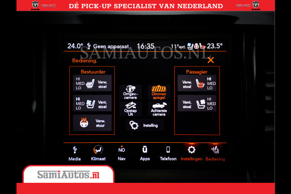 Dodge Ram 1500 SPORT | BOM VOL | 402PK HEMI 5,7 V8 | LUCHTVERING | BED SLIDE | PANO | ADAPTIVE CRUISE | 360 CAMERA | EN VEEL MEER | DUBBELE CABINE | 5 PERSOONS | LAGE KM STAND | GRANITE |